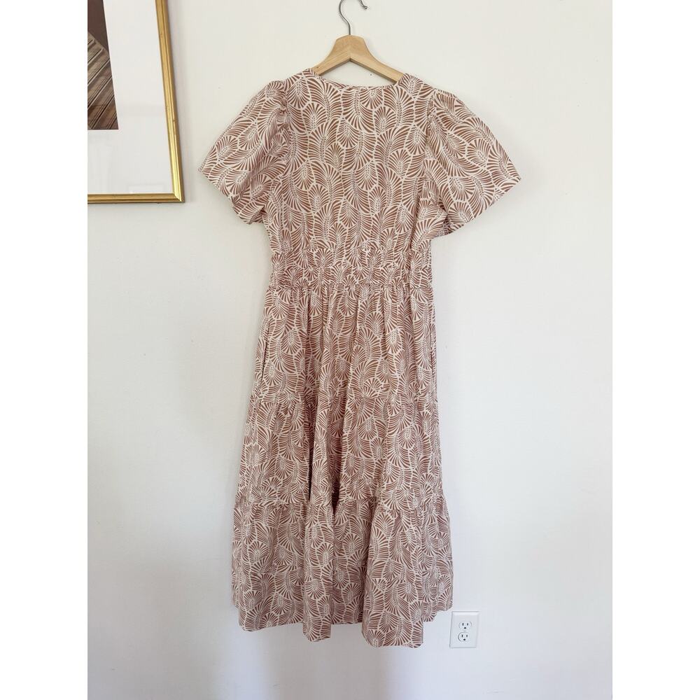 ANTHROPOLOGIE The Somerset Maxi Dress in Sands Motif Size Medium Petite - Picture 5 of 8